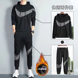 High end men's double-sided gold velvet J jacket suit warm and casual sportswear in autumn and winter