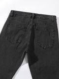 European and American Men Stretch Small Foot Jeans Skinny Black Men's Jeans New Spring Autumn Slim Fashion Leisure Fitness Pants