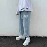 Harajuku ipped Hole Jeans Denim Pant Woman Man Straight Patchwork Baggy boyfriend y2k Punk Kpop Harajuku Streetwear Hip Hop