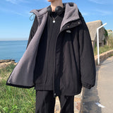 Winter Jacket Men Warm Fashion Casual Cotton Thick Lamb Wool Jackets Men Korean Loose Oversized Short Coat Mens Hooded Coat