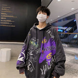 Cute Cartoon Hoodie Streetwear Boy Japanese Hip Hop Sweatshirt Men Fashion Tops Casual Funny Spring Autumn Harajuku Clothes Male