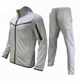 Men Tracksuits 2 Piece Set Black Sports Suit Jogging Men New Brand Designer Style Tech Sweatpants Black Techwear Polyester