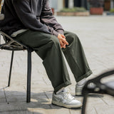 Men's Cotton Cargo Pants Women Spring Autumn Joggers Straight Leg Trousers Loose Japanese Streetwear Men Vintage Pant