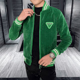 Spring Fashion Stitching Mens Jacket Business Social Office Jacket Slim Fit Lapel Casual Streetwear Coat Men Clothing