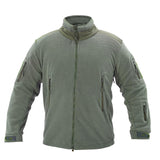 Men's Outdoor Sports Tactical Jacket Stand Collar Fleece Warm Fleece Mountaineering Coat