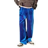 Men Velvet Thicken Loose Casual Vintage Korean Fashion Straight Pant Man Women Streetwear Hip Hop Trousers Autumn Winter Pants