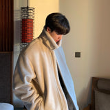 Winter Thickened Suede Jacket Men Warm Fashion Casual Thick Lamb Wool Jacket Korean Loose Short Coat Mens Clothes M-XL