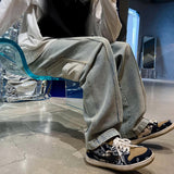 Loose Straight Men Jeans asthetic New Man Jeans Pants for boy Casual Baggy hip hop Men's Women's jeans Neutral Denim Trousers