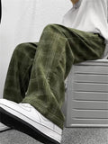 Winter Fleece Warm Corduroy Pants Men Stretch Thick Elastic Waist Fluff Pant Korean Classic Brown Trousers Male Brand Clothing