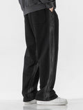 Spring Autumn Black Cotton Sweatpants Men Fashion Streetwear Wide Leg Joggers Loose Casual Straight Track Pants Plus Size 8XL