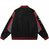 Mens Racing Jacket Letter Embroidery Loose Racer Jacket Winter Streetwear Fashion Casual Varsity Jacket Unisex Baseball Jacket