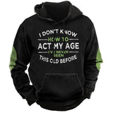 Vintage Men's Hoodies Winter Clothing Loose Casual American Western Cowboy Costume Streetwear Oversized Hoodie Man's Sweatshirt