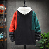 Foesce New Mens Spring Autumn Jacket Zipper Casual Hooded Jakcet Fashion Patchwork Windbreaker Jacket Men Waterproof Coat