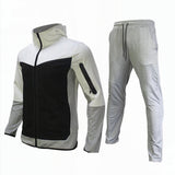 Men Tracksuits 2 Piece Set Black Sports Suit Jogging Men New Brand Designer Style Tech Sweatpants Black Techwear Polyester