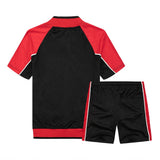 Suit Summer Track Men Fashion Leisure brand Men's Set Tracksuit Sportswear Male Sweatsuit Short Sleeves T shirt 2 piece set 4XL