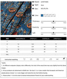 Men Thick Shirts Streetwear Vintage Retro Pattern Casual Loose Shirt Men Harajuku Fashion Casual Snap Button Shirts Coats Jacket
