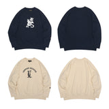Foesce Second Order Ivy Sports Sweatshirt American Casual Oversize Crewneck Pullover