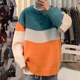 Foesce Bear Sweater Men's Tide Ins Ultrafire Autumn Winter Couples To Make The Bottom Line Shaping Wind Wild Loose Net Red Sweater