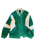 American Baseball Jacket Men's Autumn Tide Niche Design Woolen Patchwork Color Spliced Fashion High Street Coat