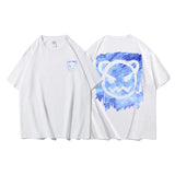 Harajuku Devil Printed Men Oversized Tee Shirts Summer Short Sleeve T-Shirts Couples Men's Women Cotton Tops