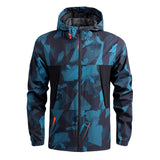 Foesce Outdoor Sports Hooded Jacket Men's Mountaineering High Collar Jacket Spring and Autumn Thin Casual Quick-drying Windbreaker