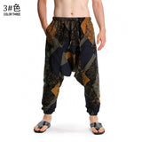 Foesce Prints Cotton Joggers Men Baggy Hippie Boho Gypsy Aladdin Cargo Pants Yoga Harem Pants Plus Size Women Pants