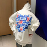 Foesce NoEstaMal High Street Letter Graphic Men's Hooded Sweatshirts Fashion Casual Oversize Hoodies Oversized Men's Pullovers Unisex