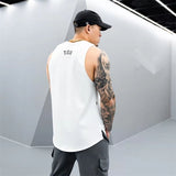 Gym Stringer Tank Top Men Bodybuilding Clothing Cotton Sleeveless Shirt Man Fitness Vest Singlet Sportwear Workout Tanktop