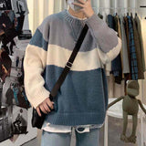 Foesce Bear Sweater Men's Tide Ins Ultrafire Autumn Winter Couples To Make The Bottom Line Shaping Wind Wild Loose Net Red Sweater