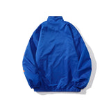 Foesce New Autumn Fashion Men's Jackets Black Blue Letter Print Streetwear Windbreakers Stylish Hip Hop Oversize College Jacket Coat