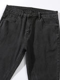 European and American Men Stretch Small Foot Jeans Skinny Black Men's Jeans New Spring Autumn Slim Fashion Leisure Fitness Pants