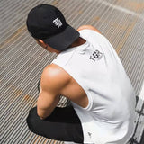 Gym Stringer Tank Top Men Bodybuilding Clothing Cotton Sleeveless Shirt Man Fitness Vest Singlet Sportwear Workout Tanktop