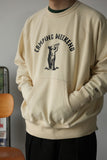 Foesce Second Order Ivy Sports Sweatshirt American Casual Oversize Crewneck Pullover