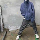 Design sense high street hip-hop breasted hooded sweater men's spring and autumn tide brand loose oversizeVibe hoodie