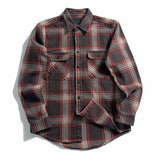 Foesce High Quality Extra Heavyweight Multi Colors Thick 100% cotton Long Sleeve Brushed Plaid  Flannel Shirts for Men