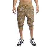 Casual Mens Plaid Floral Printed Shorts Leisure Spring Summer Loose Mid Waist Drawstring Short Pant For Men Fashion Shorts