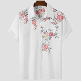 Flower Shirt Hawaiian Shirt Men Clothes Loose Breathable Men's Shirts Summer Male Shirt Street Casual Short Sleeve Tops 5xl