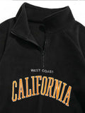 Foesce Men's Hoodies Fluffy Fleece Warm Sweatshirts Letters Embroidered Vintage Streetwear Pullover Sudaderas for Autumn Winter