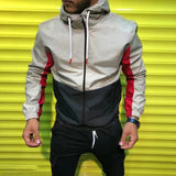Foesce Autumn Winter Fashion Mens Windbreaker Casual Long Sleeve Patchwork Zipper Jackets For Men Sports Slim Fit Cardigans Tops