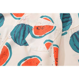 Dark Icon Watermelon Full Print Hawaiian Shirt Men Women Long Sleeved Shirs Man Blouse