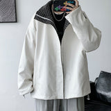 Both Sides Casual Leather Jacket Windbreaker Luxury Designer New In Coats Japanese Streetwear Zipper Jackets