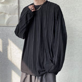 Foesce Quality Men Anti-wrinkle T Shirt Loose Sweatshirts Neutral Streetwear Fashion Women Korean Pullover Long Sleeve T-shirts Man