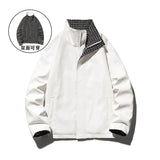 Both Sides Casual Leather Jacket Windbreaker Luxury Designer New In Coats Japanese Streetwear Zipper Jackets