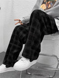 Winter Fleece Warm Corduroy Pants Men Stretch Thick Elastic Waist Fluff Pant Korean Classic Brown Trousers Male Brand Clothing