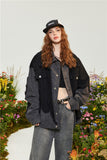 Hi Street Patchwed Denim Jacket Fashion Streetwear Oversized Hip Hop Jeans Coat Personality Harajuku Cowboy Outerwear Tops
