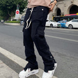 Foesce Fashion Chic Men Cargo Pants Streetwear Joggers High Street Techwear Man's Casual Trousers Japanese Hip Hop Punk Harem Pants