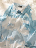 Hawaiian Casual Flower Shirt Men's Short-sleeved Summer Trend Loose Shirt Oversize Couple High Street Button-up Blouse