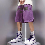 American Embroidered Shorts Men'S Summer Street Hip Hop Loose Trendy Sports Casual Straight Five Legged Pants