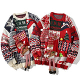 Autumn Funny Christmas Gift Sweater Men Oversize Baggy Jumper Fashion Street Causal Knitted Pullovers Clothing Male Female 5XL