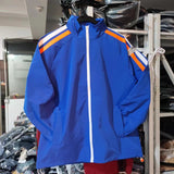 Foesce New Spring Autumn Men's Jackets Coat Tracksuit Double Color Stripe Raglan Sleeve Bright Jogging College Clothes Windbreaker